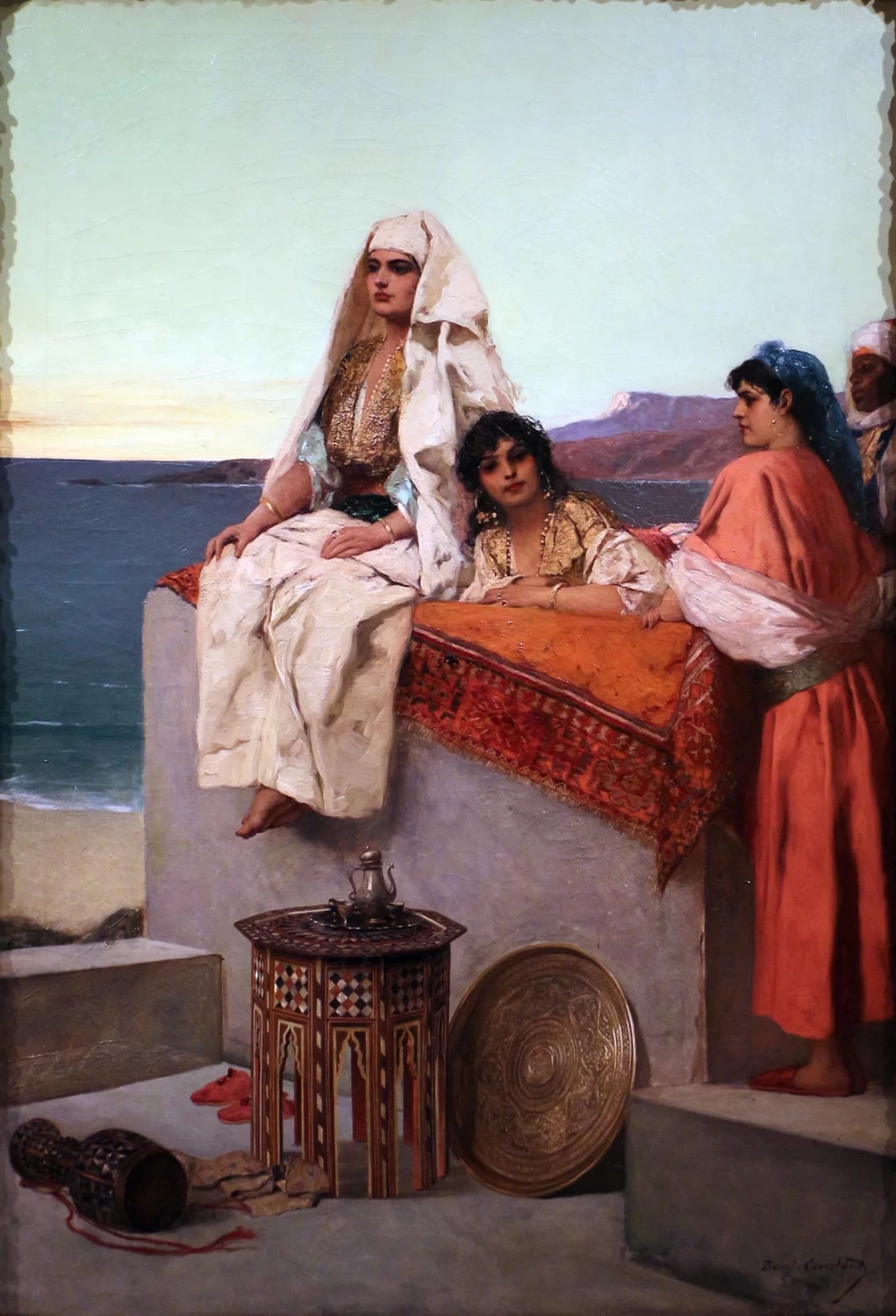 Jean - Joseph Benjamin, Constant, 175, Sera in riva al mare, Tangeri, Milwaukee Art Museum
